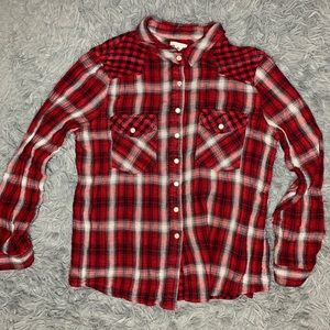 Plaid button down shirt